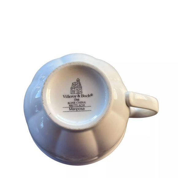 VILLEROY & BOCH Floral Mariposa Cup, Saucer & Dinner Plate (set Of 3) Bone China - Picture 9 of 9